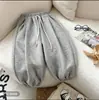 Calça Infantil Forrada com Fleece Estilo Outono/Inverno 2026 Calça Grossa com Punho para Meninas Calça Longa Casual Estilo Coreano Solta de Algodão Hua para Meninos