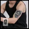 Série Prajna Herbal Adesivos de Tatuagem Dominadores para Homens e Mulheres Tatuagens de Meio Braço Peito Adesivos de Pele à Prova d'Água e Suor de Longa Duração