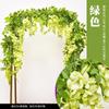 Simulación flor de glicina flor falsa enredadera flor colgante de techo guirnalda de flores decoración de enredadera planta de plástico para pared colgante ocultación de tuberías de aire acondicionado