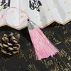 Sombrero Boca de Pez Borla Estilo Vintage Marcador de Libros DIY Borla Pequeña Fleco de Cortina Materiales DIY Abanico Clásico Retro Colgante Adorno Colgante