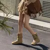 Zapatos de ballet para aumentar la altura mujer 2026 nuevo estilo verano huecos botas de plataforma hebilla de cuero con lazo botines