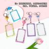Set original de tarjetas transparentes lindo insignia de estudiante bolsa deslizante para tarjeta escolar joyería para colgar en el cuello punto anti-pérdida duradera fabricantes