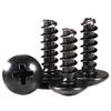 Tornillo autorroscante de cabeza plana grande TB Cross, negro, con cola plana, cabeza de hongo, cabeza de paraguas, clavo autorroscante M3/M3.5/M4
