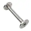 Fole para Flange de Aço Inoxidável Personalizado, Alta Temperatura, Alta Pressão e Resistente à Corrosão Mangueira Metálica Trançada com Fio de Aço para Vapor