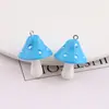 Cogumelo Pena de Repolho Resina Acrílico 3D DIY Colar Pulseira Pingente Pequeno Acessórios de Joia Feitos à Mão