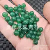 Ágata Verde Calabaza Cuentas Redondas Jade Cuentas Sueltas Calcedonia Verde Melón Pulsera Collar Accesorios de Joyería Cuentas Hechas a Mano