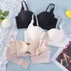 Sujetador Push-Up Suave de Soporte Pequeño, Ropa Interior Ajustable que Retrae el Pecho, Sujetador Anticaída Sin Aros, Sujetador de Media Copa Elevador