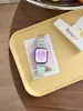 Colgante de Oso Estilo Fino Manzana Magnético Correa de Nylon para Reloj Adecuado para Apple Watch Iwatch Generación 12 11/10 Ultra