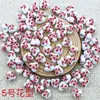 Calcomanía de Corazón de Melocotón Cuentas de Cerámica con Perlas Cuentas de Cerámica Estilo Chino Accesorios Hechos a Mano para DIY Pulsera Accesorios para Collar Material