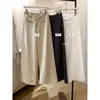 Calça de outono doce feminina, estilo simples, cintura alta, perna reta, calça casual versátil para o dia a dia, perna larga 21082