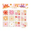 Pegatinas de pared bohemias, decoración de pared, pegatinas de pared de PVC para habitación infantil, pegatinas para ventanas, pegatinas de margaritas, papel tapiz para dormitorio