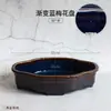 Prato Redondo de Cerâmica Prato de Flores Recipiente para Flores Chinês Japonês Vasos para Arranjo de Flores Ikebana Vaso de Flores Vaso Ornamento