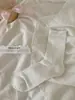 Calcetines Suxinaimin de Seda a Media Pantorrilla, Calcetines de Hielo Enfriadores, Calcetines de Malla Transpirables para Maternidad, Calcetines de Hielo de Verano