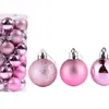 Bolas de Natal 4/5/6/8cm 24 Peças Bolas Galvanizadas Pingente de Árvore de Natal Decoração Decoração de Feriado Barril de Bolas de Natal