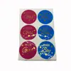 Vinil Adesivo Impermeável Etiqueta Personalizada Logo Adesivo Impressão Estampagem a Quente Folha de Ouro Papel Adesivo de Marca