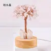 Árvore da Fortuna de Pedras de Cristal Naturais Luminária Noturna Cluster de Cristal Branco Brilhante Lâmpada USB de Cabeceira Árvore de Cristal para Casa e Escritório