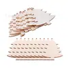 Manualidades Decorativas Navideñas Adornos de Árbol de Navidad de Madera Decoraciones para Fiestas Festivas DIY Decoración Colgante de Graffiti 8cm