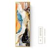 Nueva Pintura Decorativa de Entrada Estilo Chino Edición Vertical Tira Larga Mural Abstracto Lujo Ligero Moderno Pared de Pasillo Pasillo Pintura Colgante de Porcelana Cristal