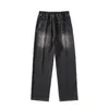 Pantalones casuales para hombre, de otoño/invierno, estilo americano, modernos, forrados de polar, jeans deportivos, corte holgado, pierna recta, pierna ancha, pantalones largos para hombre