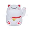 Adorno de Gato Gordo con Ola Automática Lindo de 3.5 Pulgadas para Coche, Gato de la Suerte, Decoración para Hogar y Tienda, Regalo
