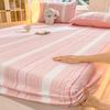 Sábana de Cama de Terciopelo de Leche Tallada Engrosada de Invierno, Pieza Única, Cubre Cama Cálido Forrado de Felpa, Protector de Colchón Simmons de Terciopelo Coral
