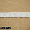 Encaje Bordado de Algodón en Stock para Ropa Infantil, Accesorios de Encaje de Moda, Encaje para Ropa de Muñecas