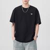 2025 Verano Delgada Estampada Camiseta Japonesa de Manga Corta para Hombre Holgada Talla Grande Albaricoque Media Manga Camiseta Top Combinable Trendy