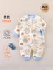 Pijama de Bebé Acolchado de Algodón Otoño e Invierno Manga Larga Harper Sin Huesos Ropa de Bebé Ropa de Escalada de Otoño Ropa para Bebé Recién Nacido