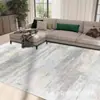 Tapete para Sala de Estar com Padrão de Linhas Abstratas Modernas, Resistente a Manchas, Fácil de Manter, Tapete Antiderrapante, Faux Cashmere, Lavável, Tapete Dobrável