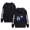 Suministro transfronterizo negro negocio Primavera y Otoño Nuevo estilo coreano abrigo con capucha y cremallera sudadera con capucha para hombre y mujer al por mayor