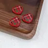 Série Papai Noel Coração de Renda Contas com Furo Central Pulseira Colar DIY Caneta com Contas Acessórios de Joias Acrílicos