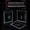 A4 Acrílico Transparente Posição Quadro Inserir Caixa Slot para Cartão A5 Capa de Cartão de Camada Dupla Plexiglass Barra de Publicidade de Foto de 6 polegadas
