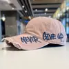 Gorra de Béisbol Lavada con Efecto Vintage Desgastado para Mujer, Sombrero de Sol para Primavera y Verano, Letras Laterales a la Moda, Gorra Versátil de Pico para Hombre
