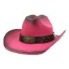Amazon explosiones transfronterizas moda clásica cabeza de vaca sombrero de paja de mezclilla dura sombrero de playa parasol de vacaciones para hombres y mujeres sombrero de paja