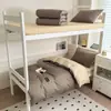 Nuevo Modelo 2026 Conjunto de Tres Piezas Color Sólido Bicolor 100% Algodón para Estudiantes, Compra Única para Dormitorio Universitario Conjunto de Seis Piezas 100% Algodón