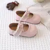 Zapatos de Cuero para Niñas 2026 Primavera y Otoño Nuevo Estilo Zapatos Planos para Niñas Mocasines de Boca Baja Suela Suave Zapatos de Princesa Zapatos de Cuero de Moda