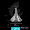 Embudo de plástico 60 75 90 120 150mm Embudo de separación triangular Consumibles Material de laboratorio PP