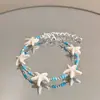 Pulseira Estilo Férias na Ilha com Concha, Búzios e Estrela, Design Exclusivo, Simples, Fashion, Versátil e Acessório Estiloso