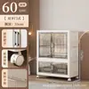 Armario Doble Puerta para Niños sin Instalación con Barra para Ropa para Viviendas de Alquiler Armario Sencillo Armario Grueso para Almacenamiento en Habitación de Casa
