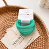 Paquete de 6 ~ Cuerda para el Cabello Coreana Suave de Alta Elasticidad Sin Costuras Básica Cuerda para el Cabello Banda de Goma Estilo Coreano Simple