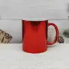 Taza de Agua de Cerámica Electrochapada de Alta Calidad, Taza Elegante con Brillo Metálico, Taza de Cerámica de Revestimiento Recto, Taza de Café