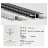 Canal de Luz Lineal LED Carcasa Luz Lineal para Gabinete Empotrado Canal de Luz Lineal Tira de Luz Decorativa de Aleación de Aluminio Fabricante de Canal de Aluminio