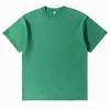Suministro Exclusivo Transfronterizo de Camiseta de Verano Nueva de Algodón Puro, Estilo Vintage Lavado, Cuello Redondo, Manga Corta, 230g, Talla Europea Oversize para Hombre