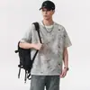 Ropa para Hombre Fengshe / Camiseta de Manga Corta de Moda para Hombre, Verano Fina de Cuello Redondo Holgada Casual Elegante
