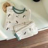 Sudadera de Lana de Dibujos Animados para Niños y Niñas, Ropa de Casa Clase A, Pijama Infantil de Otoño e Invierno, Tallas 80-160 Conjunto de Ropa de Otoño y Pantalones Largos