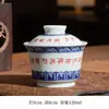 Jingdezhen antiguo barro nieve cubierta cuenco taza de té hogar Kung Fu Sancai cuenco de té juego de té traje fábrica al por mayor