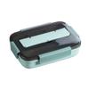 Lancheira portátil separada para estudantes com utensílios de mesa, aquecimento por micro-ondas, plástico, para trabalhadores de escritório, grande capacidade, lancheira com quatro compartimentos