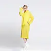 Chaqueta impermeable larga cuerpo entero engrosada poncho unisex portátil para viajes al aire libre traje de pantalones de lluvia desechables