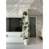 Madera de Pata de Pato Jingpin Haihong Simulación Planta Verde Interior Biónica Maceta Alto Nivel Lujo Ligero Sala de Estar Planta Falsa Grande de Piso
