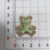 Oso Pequeño de Resina Galvanizada de Dibujos Animados Adornos DIY Pinzas para el Cabello Accesorios para el Cabello Venta al por Mayor Fundas para Teléfono Decoraciones para Crocs DIY